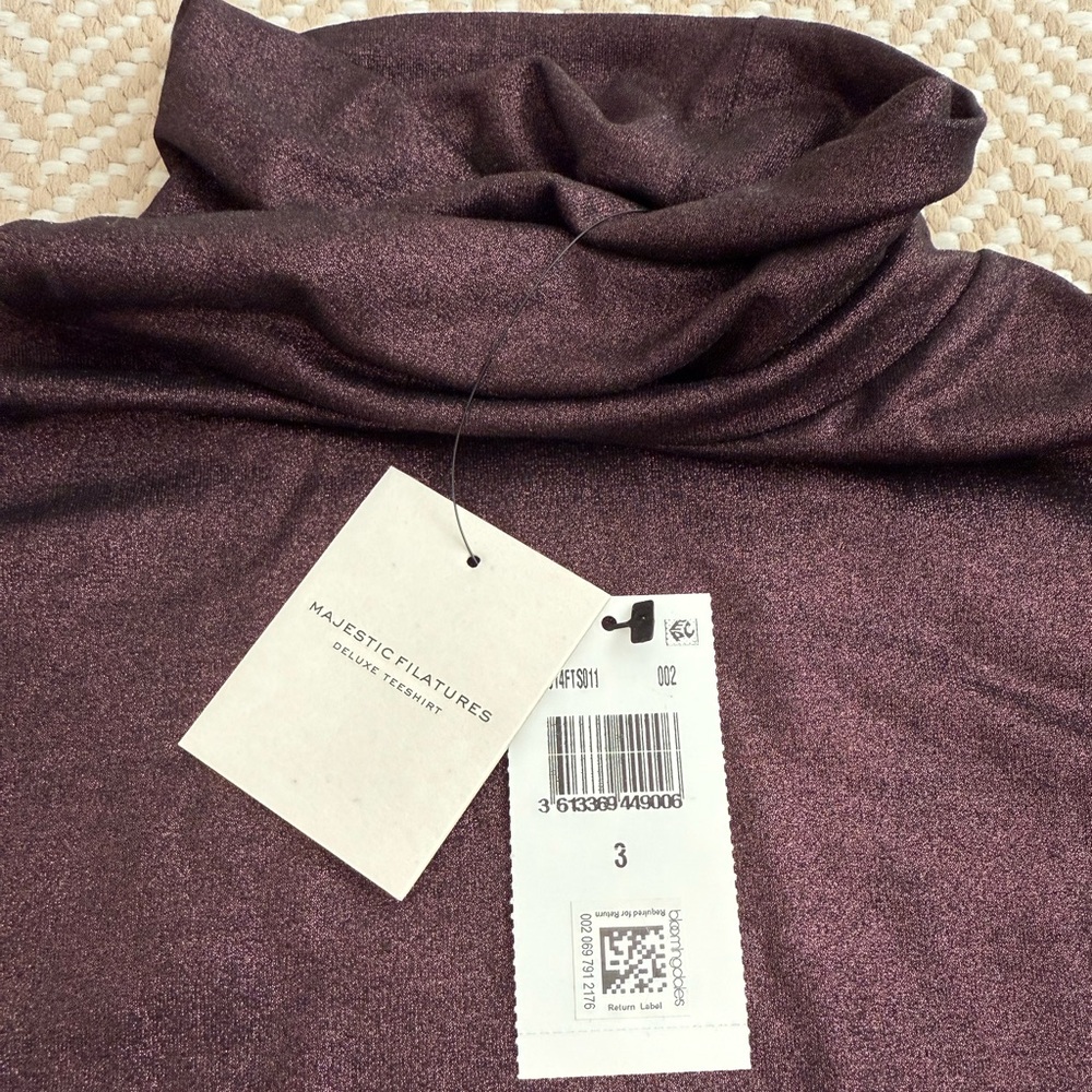 Brand new with tags Majestic Filatures turtleneck from Bloomingdale’s.